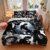 Custom Mj Collage Bedding 3 Piece Set HD Print Duvet Cover Pillowcases for Teens Adult Bedroom Decoration Christmas Gift
