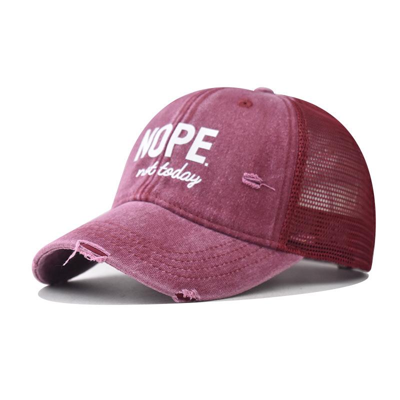 Baumwolle neu NEIN Baseballkappe Herren und Damen personalisierte Outdoor dreidimensionale atmungsaktive Mesh-Kappe