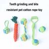 Cotton Rope Dog Toy Rope Knot Ball Dog Chew Toy Interactive Tug-of-War Dog Toy for Small And Medium Dogs Teeth Cleaning