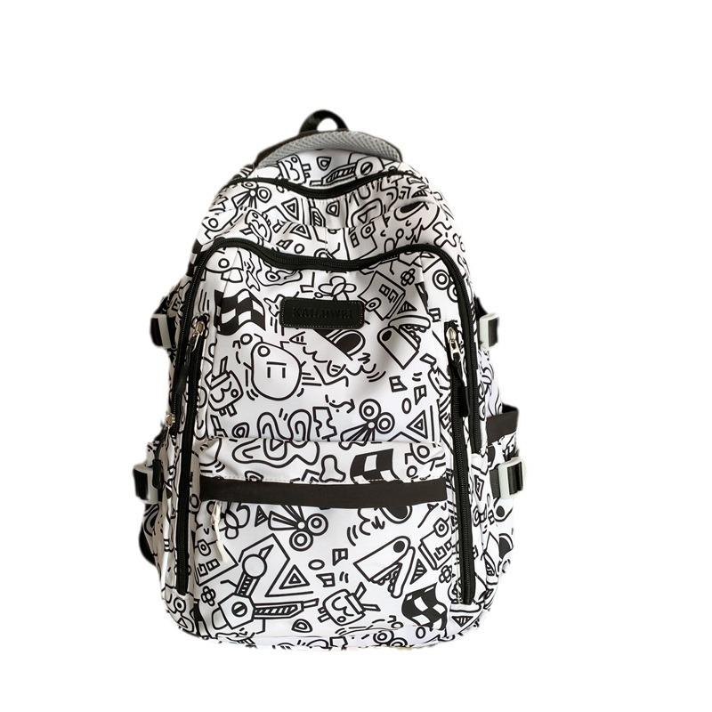Schoolbag1011 new schoolbag Korean version large capacity junior high school student backpack fashionable casual versatile campus backpack