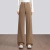 Women's High-Waist Draped Wide-Leg Pants