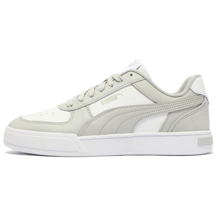 Puma Caven Unisex Low Top Skate Shoes Grey White 399398-11