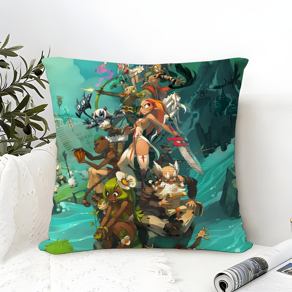 Internet Mmorpg Game W-Wakfu 2 Pillow Case Linen Pillow Case Sofa Home Decor Cushion Cover Cushion Cove