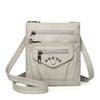 Women's Soft Leather Shoulder Bag Multi-Layer Crossbody Bag