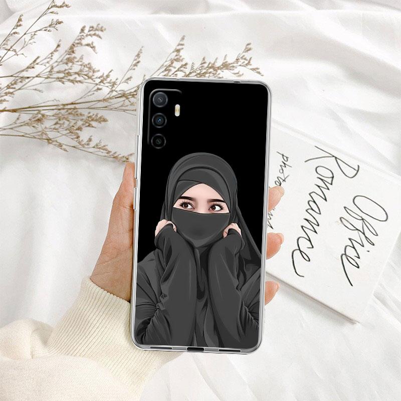 Islamic Muslim Girls Hijab Phone Case for Motorola Moto G40 G04 G05 One Ace Action  Fusion + Plus Hyper Macro Vision Zoom