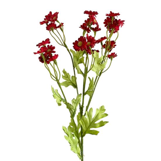 6Pcs 30-Head Artificial Chamomile Flower Bouquet Lifelike Silk Daisy for Home Wedding Decor No-Wilt Easy-Care Wedding Flower Props for Centerpieces