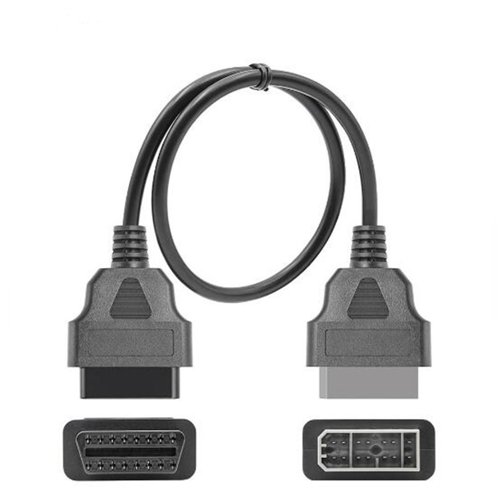 14Pin OBD Cable Suitable for Nissan 14 pin to 16 pin OBD2 Extension Adapter Cable Works on 14PIN for Nissan Old Car