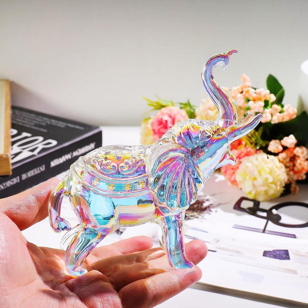 Crystal Elephant Business Gifts: Office Opening Ornaments for Attracting Wealth