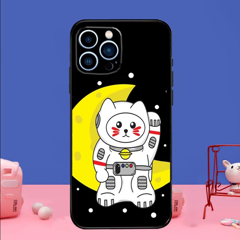 Japanese Lucky Cat Art Phone Case For iPhone 17 16 15 14 13 11 12 Pro Max Plus 13 12 Mini 16e 17 Air Bumper Cover