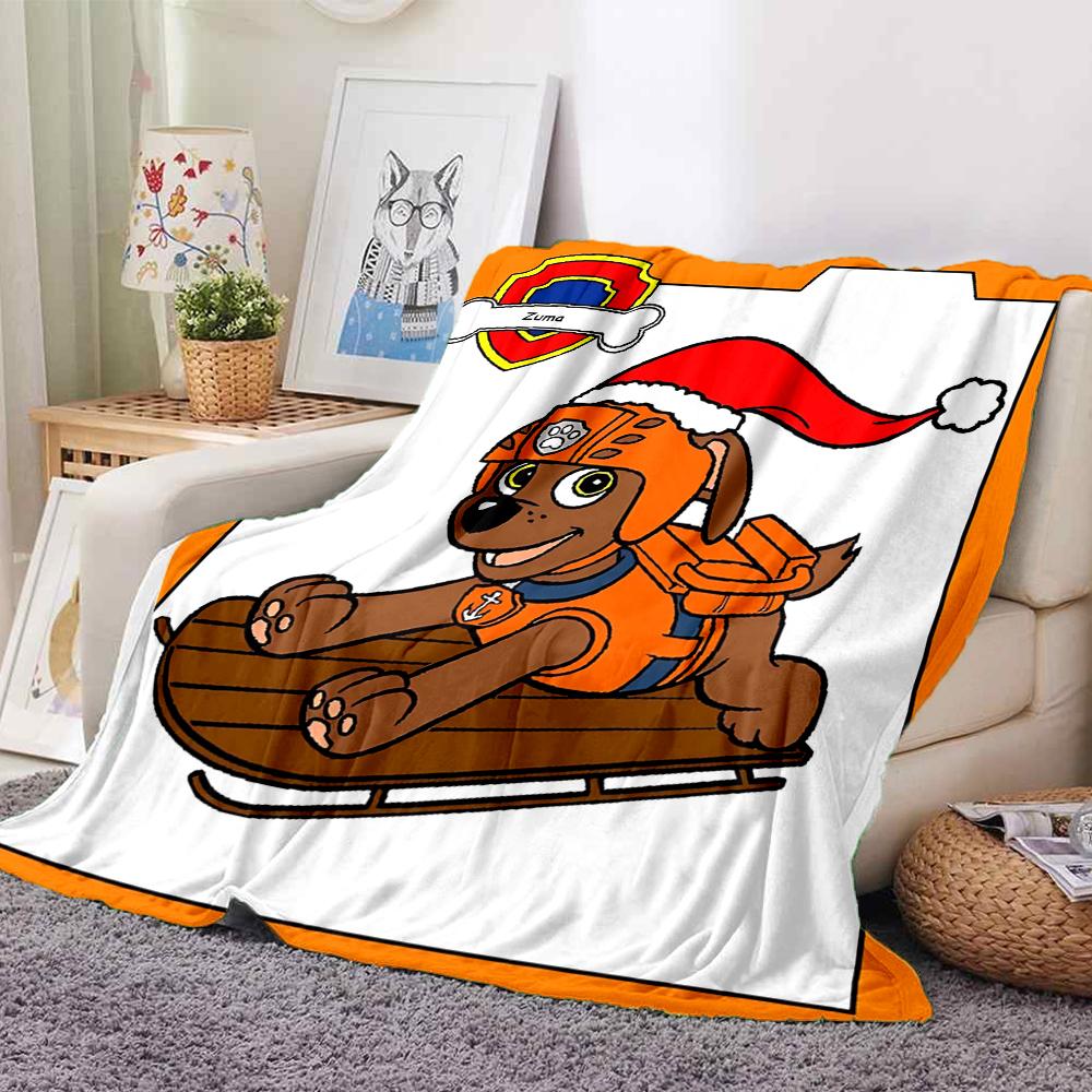1Pc Pawsome Friends Christmas Blanket Soft And Comfortable Casual Warm Camping Travel Christmas Halloween Gift M91781
