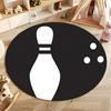 Free shipping Bowling Theme Round Rug for Game Rooms round carpet for home sofa bedroom,gift
