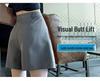 Women's Summer Black A-Line High Waist Casual Sport Shorts, 2023