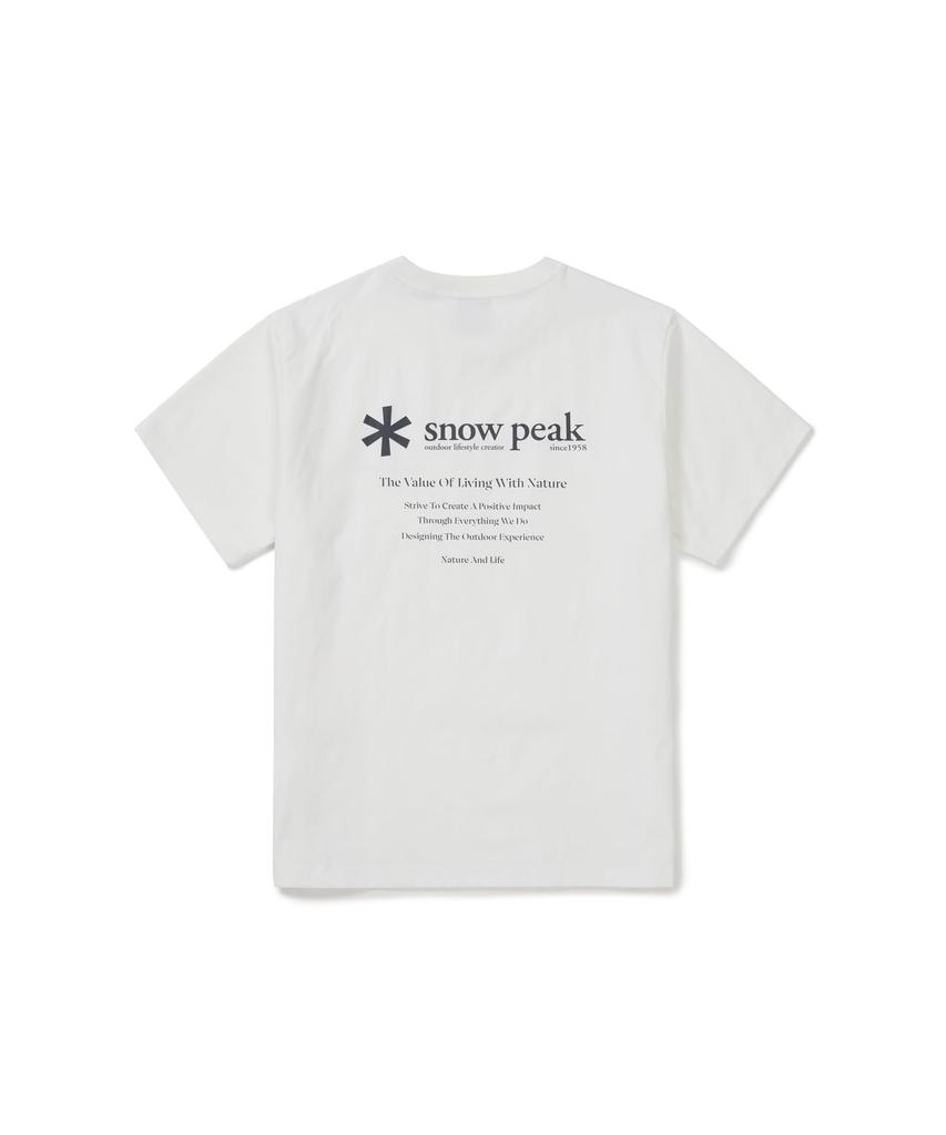 Snow Peak Clend Hybrid S/S T-Shirt GS-S26MMDTS56 T-shirt, Short Sleeve, Men's/Women's, OFF WHITE, M