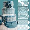 2025 Fondant Cake Stencils Edge Template Cake Decorating Tools Wedding Birthday Embossing Stamp Mold for Baking Cake Accessories