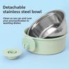 Hanging Stainless Steel Pet Bowl - Cat Bowl with Anti-toppling Feature and Thickened Base for Dog Bowl. Feeding and Drinking Hanging Bowl.