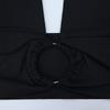 Women Sexy Slim Fit Solid Halter Cropped Cami Top