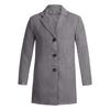Men's  Winter Button Slim Long Sleeve Suit Jacket Trench Coat Top Blouse