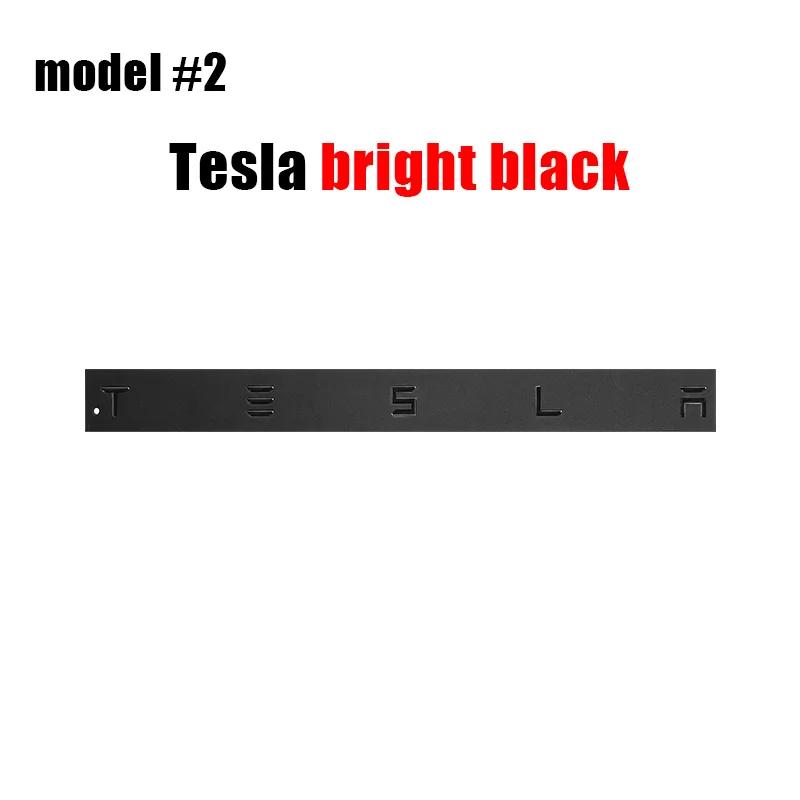 

Car Sticker 2025 Hot 3D ABS Car Emblem Tesla Letter front hood Rear Tailgate trunk Decals badge sticker For Model 3 Model S X Y
