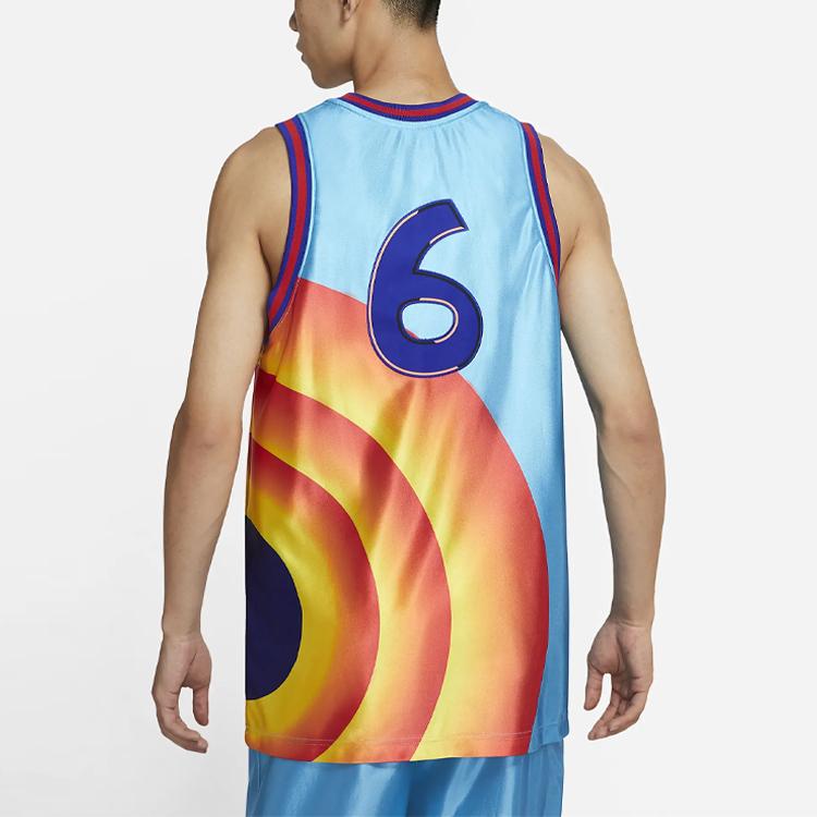 Nike Maillot LeBron X Space Jam Tune Squad (Taille Asie) Bleu Clair Fury Homme Streetwear DJ3865-434