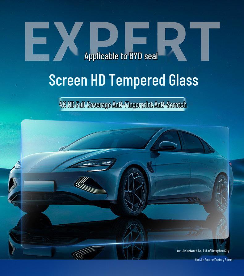 Anti-Glare Tempered Film for 2022-2025 BYD Seal 06 GT EV Navigation Dashboard