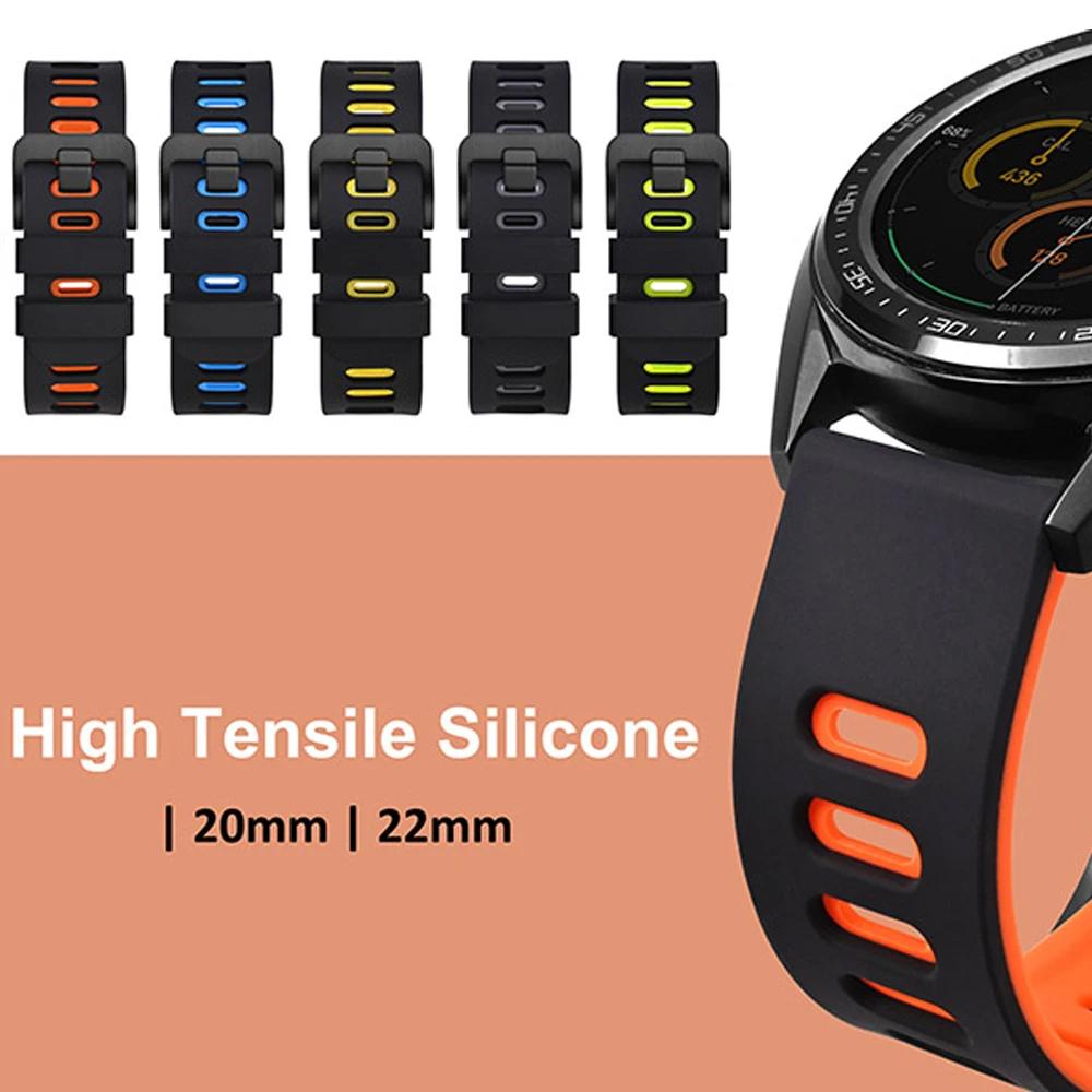 20mm 22mm Silicone Strap For HUAWEI WATCH GT 6 Pro GT6 GT5 GT4 GT3 GT2 Soft Band For HUAWEI WATCH 5 46mm/4 Pro Ultimate Bracelet