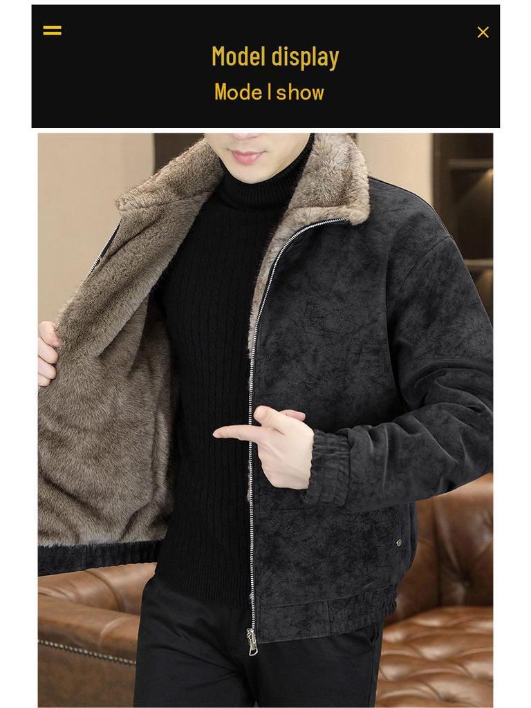 American Retro Men's Reversible Multi-Pocket Jacket - Trendy, Loose, Versatile Top