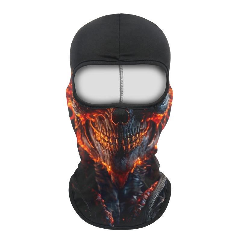 Balaclava Helmet, Animal Skull Pattern Sun UV Protection Face Mask, Lightweight Breathable Neck Gaiter for Motorcycle Cycling