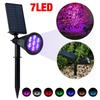 Wasserdichte 7-LED-Solarpanel-Flutlicht für Gartenrasen-Spotlicht