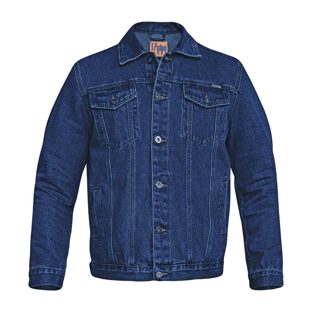 Duke Mens D555 London Trucker Western Denim Kingsize Jacket