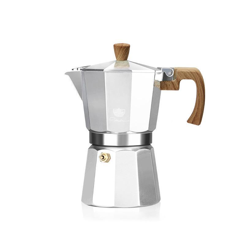Ten-Sided Classic Moka Pot: Food-Grade Aluminum Espresso & Latte Coffee Maker
