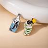 Customized Astronaut & Whale Metal Brooch with Star Design