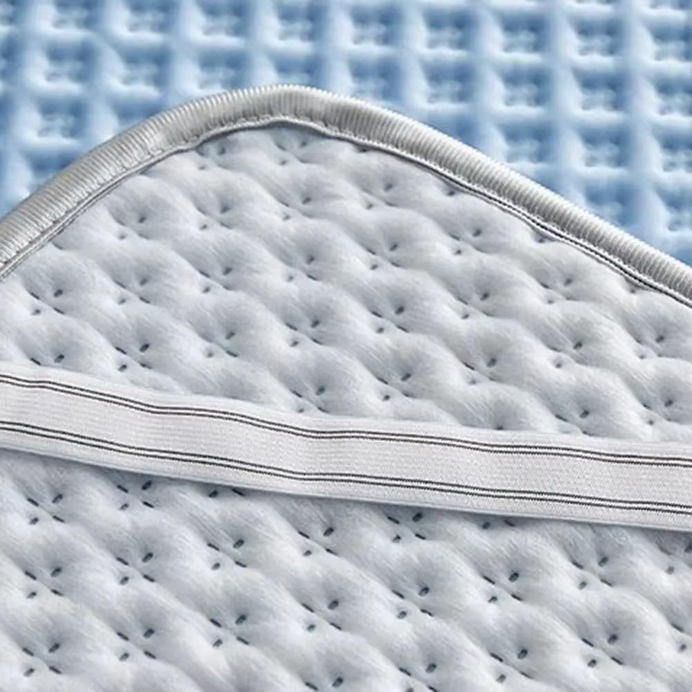 Washable Ice Silk Bed Mat Skin-friendly Summer Cooling Mat Household Cooling Mattress Pad School