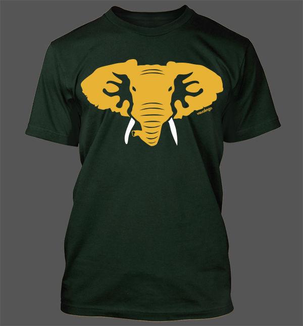 

Hellaphant T-Shirt - Oakland Athletics A s Baseball Stomper WEDOTHELEAN L