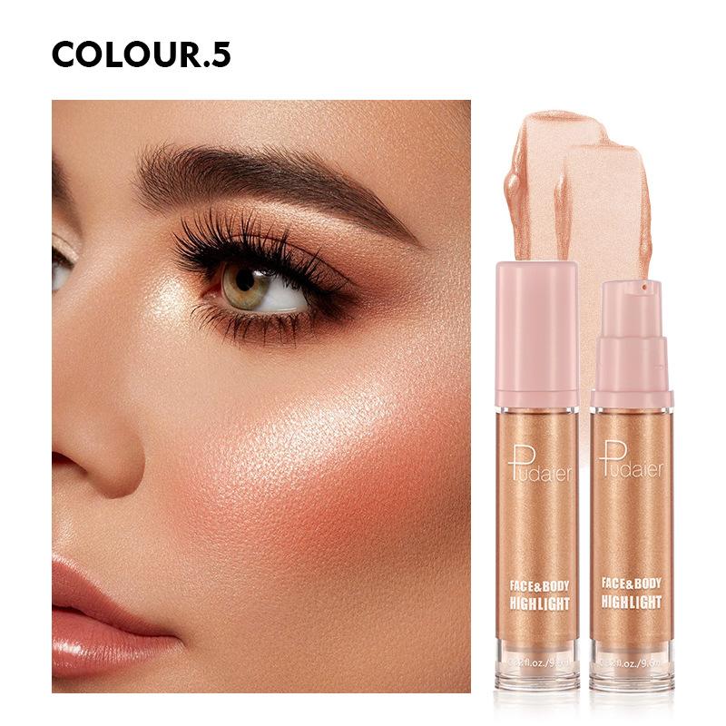 Pudaier Liquid Highlighter 8 Shades of Shimmer and Matte Highlighter for a Radiant Glow