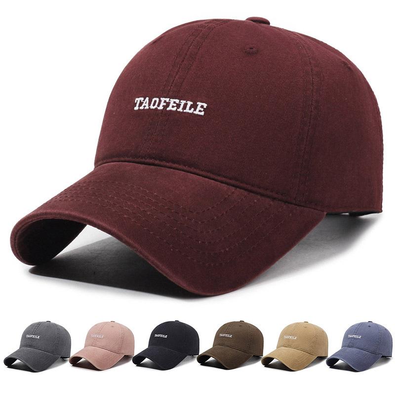 

Letter Embroidered Baseball Cap Men Women Cotton Cap рожевий