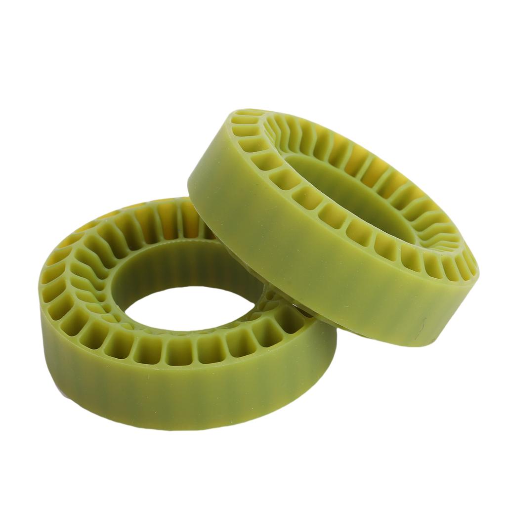2pcs Water Proof Silicone Tire Inserts for 1.0in Tires RC Tire Inserts Dual Layer Hollow Structure 55x20mm