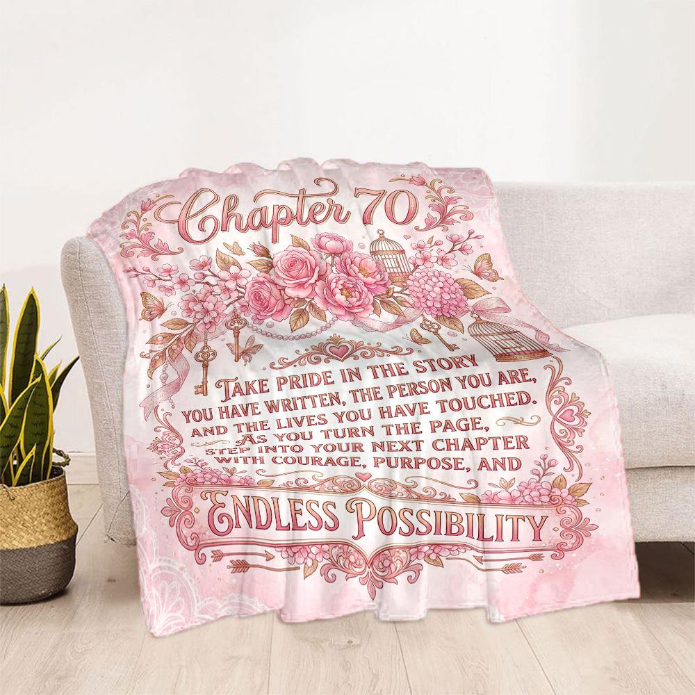 Vintage Celebration Blanket Soft & Cozy Perfect for Chair Office Chair Couch Four Seasons Multipurpose Playful Design Gift for Travel Home Birthdays