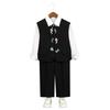 Boys' Spring Hanfu Vest Set with Embroidery - Formal Wear for Performances and Events