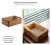 Nordic Style Rattan Weave Desktop Storage Basket for Living Room Coffee Table