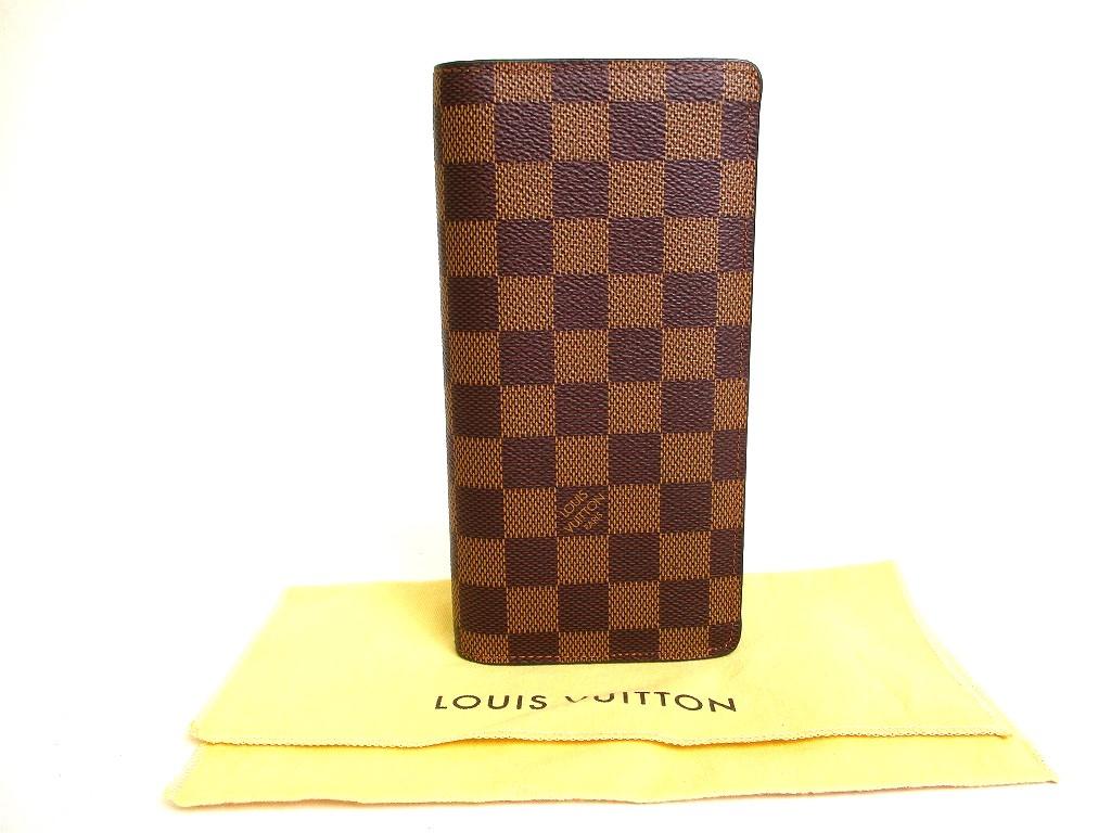 

Автентичний довгий шкіряний гаманець LOUIS VUITTON Damier Brown Portefeuille Brazza №9879 Відремонтований