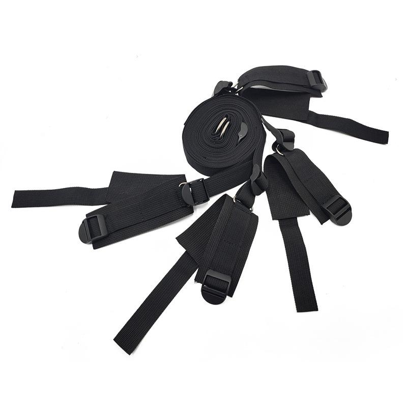 Bed BDSM Bondage Restraint Strap System Adults Wrists & Ankle Cuffs Erotic Sex Toy for Woman Couples Slave