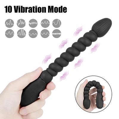 10 prędkości podwójny silnik wibratory stymulator zabawki erotyczne dla mężczyzn kobiety masaż prostaty kulki analne wibratory USB Charge