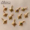 eManco Vintage Stainless Steel Star Shiny Colorful Rhinestone Charms Making Women DIY Necklace Bracelet Factory Direct
