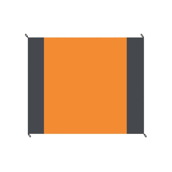 

1 компл. одеяло для пикника на открытом воздухе с сумкой на шнурке с карабином водонепроницаемый пескозащитный складной коврик для машинной стирки прямоугольный коврик для кемпинга и пляжа L оранжевый