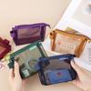Lipstick Cosmetic Bag Mini Coin Purse Change Storage Bag Retro Color Card Bag  Outdoor