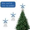 Sturdy Resin Star Ornament for Christmas Tree Tops Designed to Withstand Seasonal Use Providing Classic Festive Appeal