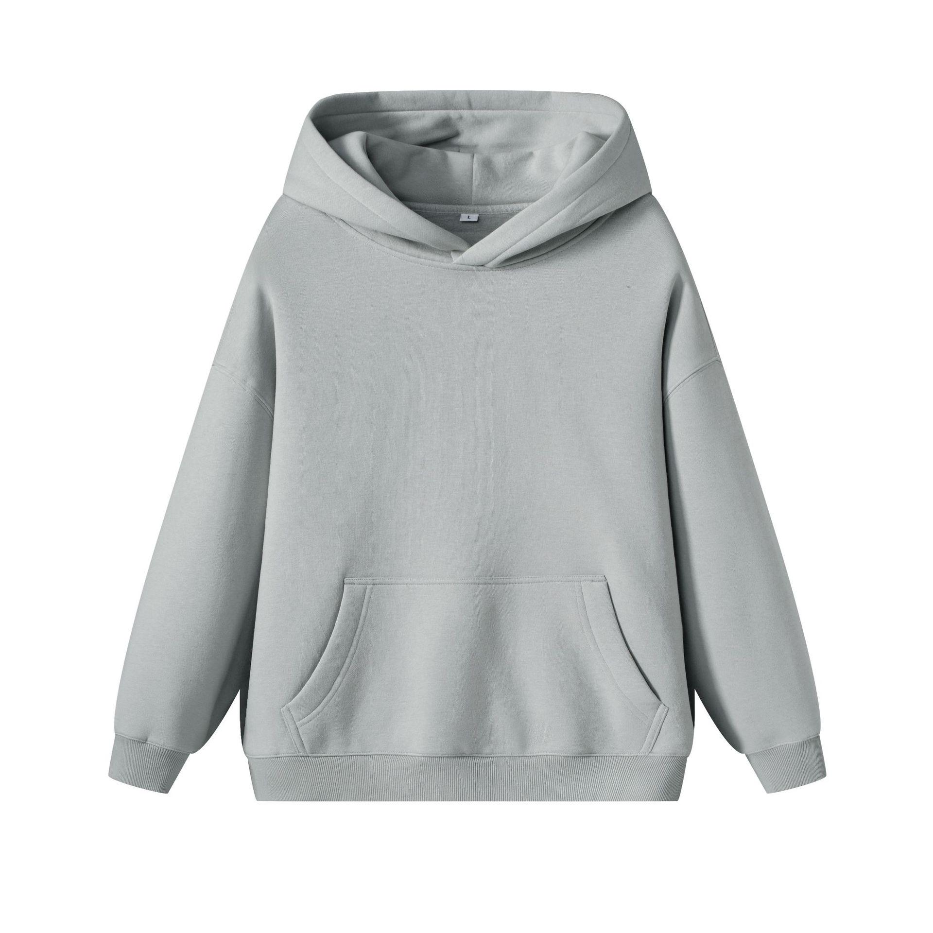 Sino-German Unisex Plush Oversized Hoodie - Skin-Friendly and Thickened Pullover Medium