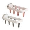 Foldable Laundry Drying Rack with 6 Clips Wall Mount Suction Cup Sock Hanger Space Saving Clothes Organizer for Socks Undergarments Towels