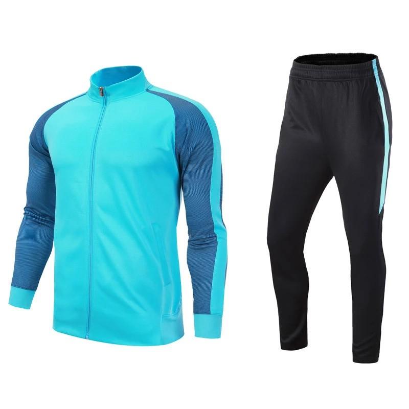 Unisex Long Sleeve Soccer Training Kit Set Men Women Teens Winter Sportswear