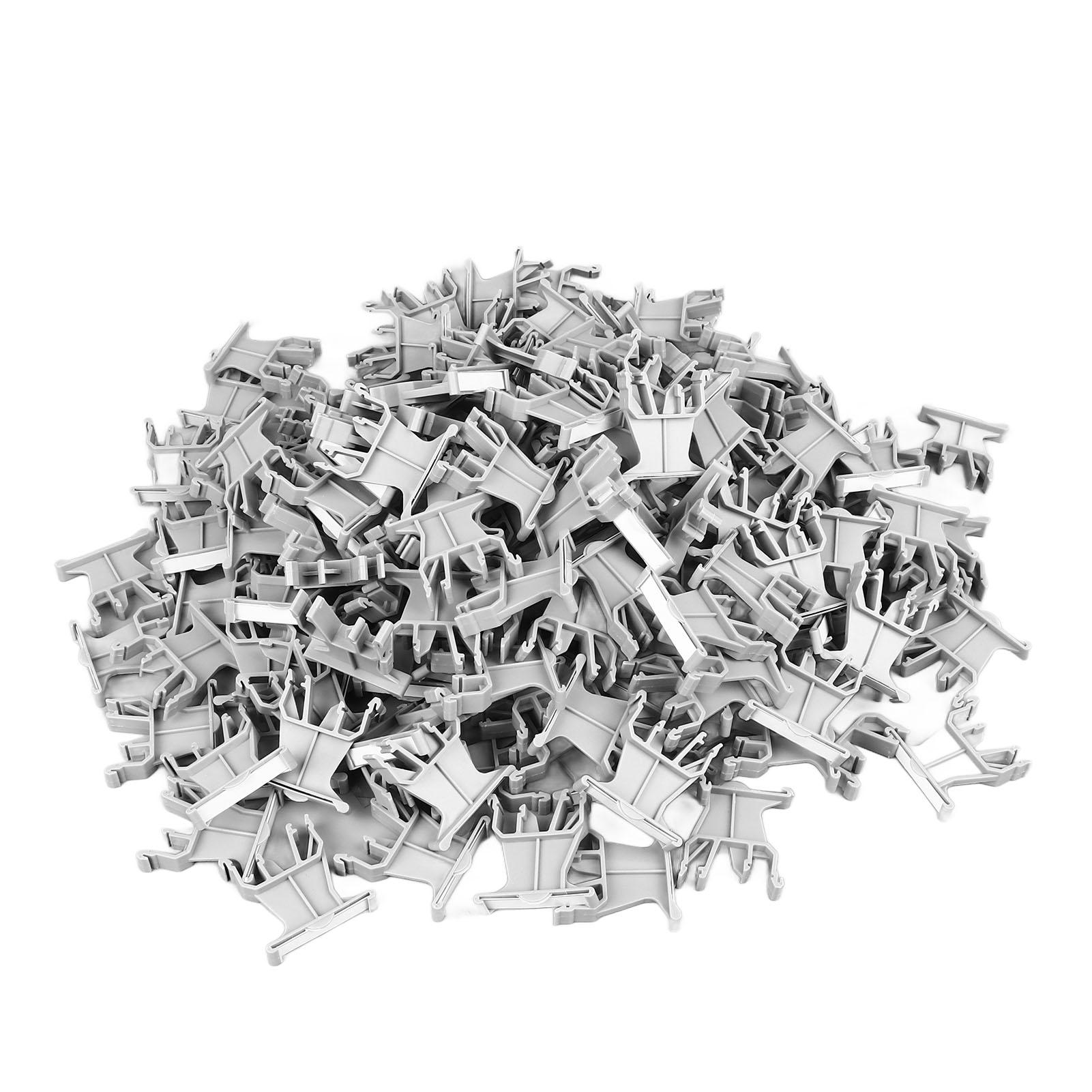 

100pcs Terminal Marker Carrier 35mm DIN Rail Installation Universal UK B1 Marking Label for Wiring